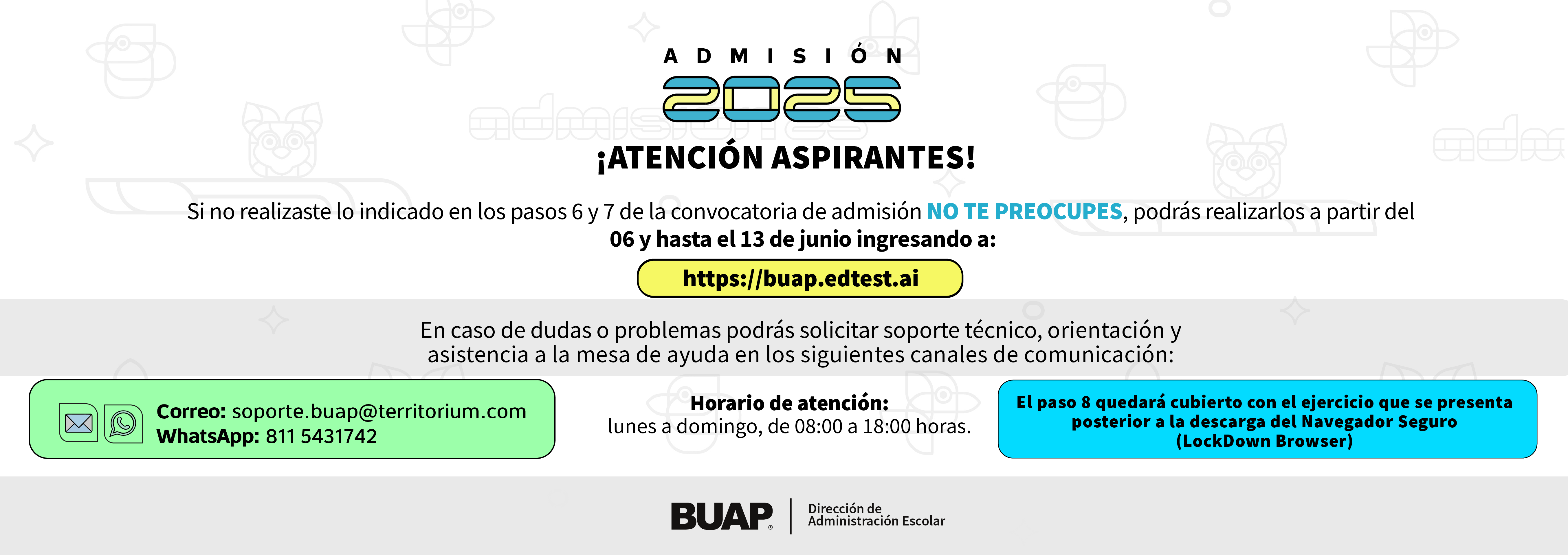 Prórroga identificación- Admisión 2025